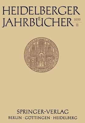 Heidelberger Jahrbücher - Kenneth A Loparo - cover