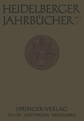 Heidelberger Jahrbücher - Kenneth A Loparo - cover