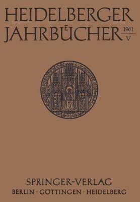 Heidelberger Jahrbücher - Kenneth A Loparo - cover