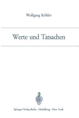 Werte und Tatsachen - Wolfgang Köhler - cover