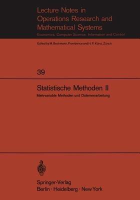 Statistische Methoden II: Mehrvariable Methoden und Datenverarbeitung - cover