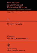 Konsum- und Produktionstheorie II