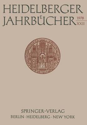 Heidelberger Jahrbücher - Kenneth A Loparo - cover