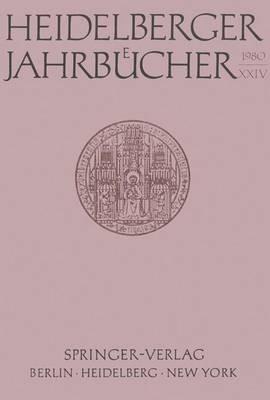Heidelberger Jahrbücher - Kenneth A Loparo - cover