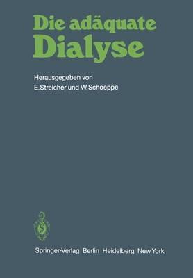 Die adäquate Dialyse: Dialyse-Ärzte-Workshop Bernried 1981 - cover