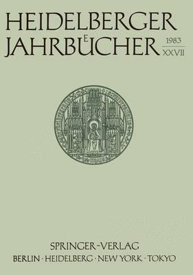 Heidelberger Jahrbücher - Kenneth A Loparo - cover