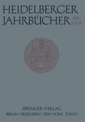 Heidelberger Jahrbücher - Kenneth A Loparo - cover