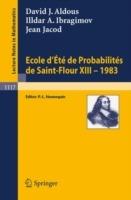 Ecole d'Ete de Probabilites de Saint-Flour XIII, 1983 - David J. Aldous,Illdar A. Ibragimov,Jean Jacod - cover