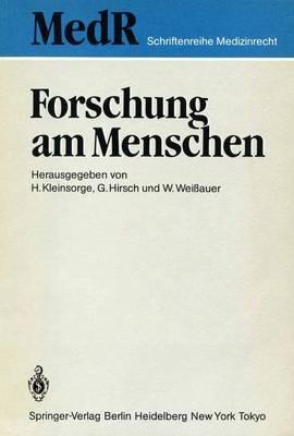 Forschung am Menschen - cover