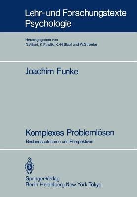 Komplexes Problemlösen: Bestandsaufnahme und Perspektiven - Joachim Funke - cover