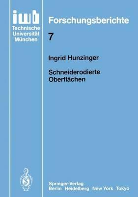 Schneiderodierte Oberflächen - Ingrid Hunzinger - cover