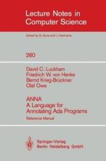 ANNA A Language for Annotating Ada Programs: Reference Manual