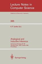 Analogical and Inductive Inference: International Workshop AII'86 Wendisch-Rietz, GDR, October 6-10, 1986, Proceedings