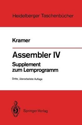 Assembler IV: Supplement zum Lernprogramm - Hasso Kramer - cover