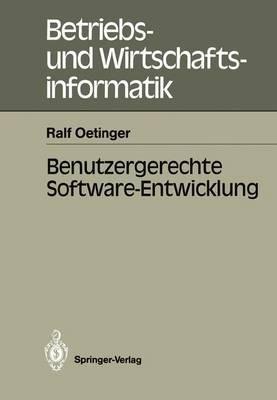 Benutzergerechte Software-Entwicklung - Ralf Oetinger - cover