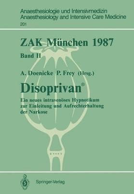 ZAK München 1987: Band II: Disoprivan ® - cover
