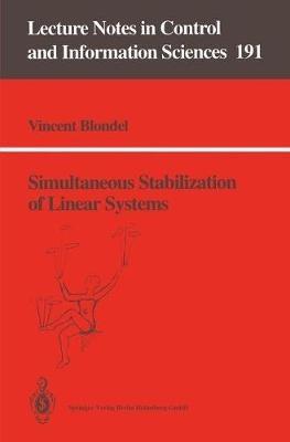 Simultaneous Stabilization of Linear Systems - Vincent Blondel - cover
