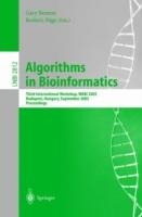 Algorithms in Bioinformatics: Third International Workshop, WABI 2003, Budapest, Hungary, September 15-20, 2003, Proceedings - cover