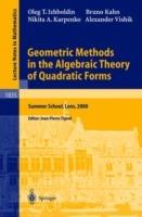 Geometric Methods in the Algebraic Theory of Quadratic Forms: Summer School, Lens, 2000 - Oleg T. Izhboldin,Bruno Kahn,Nikita A. Karpenko - cover