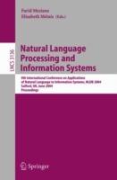 Natural Language Processing and Information Systems: 9th International Conference on Applications of Natural Languages to Information Systems, NLDB 2004, Salford, UK, June 23-25, 2004, Proceedings - cover