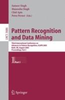 Pattern Recognition and Data Mining: Third International Conference on Advances in Pattern Recognition, ICAR 2005, Bath, UK, August 22-25, 2005, Part I - cover