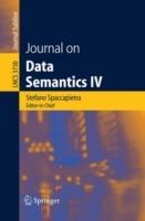 Journal on Data Semantics IV - cover