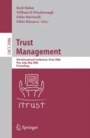 Trust Management: 4th International Conference, iTrust 2006, Pisa, Italy, May 16-19, 2006, Proceedings - cover