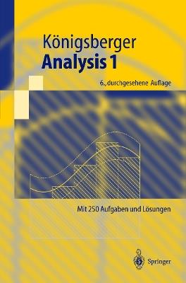 Analysis 1 - Konrad Königsberger - cover