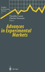 Advances in Experimental Markets