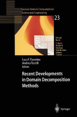 Recent Developments in Domain Decomposition Methods - cover