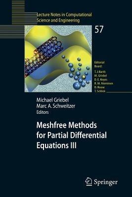 Meshfree Methods for Partial Differential Equations III - cover