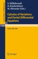 Calculus of Variations and Partial Differential Equations: Proceedings of a Conference, held in Trento, Italy, June 16-21, 1986
