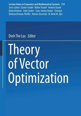 Theory of Vector Optimization - Dinh The Luc - cover