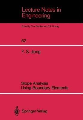Slope Analysis Using Boundary Elements - Yansheng Jiang - cover