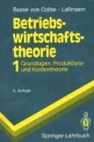 Betriebswirtschaftstheorie: Band 1 Grundlagen, Produktions- und Kostentheorie