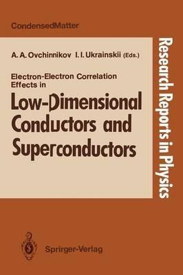 Electron-Electron Correlation Effects in Low-Dimensional Conductors and Superconductors - cover