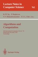 Algorithms and Computation: 4th International Symposium, ISAAC '93, Hong Kong, December 15-17, 1993. Proceedings - cover