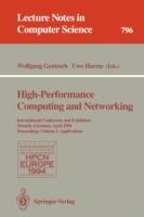 High-Performance Computing and Networking: International Conference and Exhibition, Munich, Germany, April 18 - 20, 1994. Proceedings. Volume 1: Applications - cover