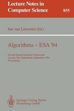 Algorithms - ESA '94: Second Annual European Symposium, Utrecht, The Netherlands, September 26 - 28, 1994. Proceedings