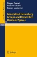 Generalized Heisenberg Groups and Damek-Ricci Harmonic Spaces - Jürgen Berndt,Franco Tricerri,Lieven Vanhecke - cover