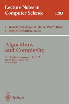 Algorithms and Complexity: Third Italian Conference, CIAC'97, Rome, Italy, March 12-14, 1997, Proceedings - cover
