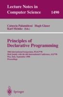 Principles of Declarative Programming: 10th International Symposium PLILP'98, Held Jointly with the 6th International Conference ALP'98, Pisa, Italy, September 16-18, 1998 Proceedings - cover