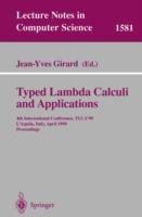 Typed Lambda Calculi and Applications: 4th International Conference, TLCA'99, L'Aquila, Italy, April 7-9, 1999, Proceedings - cover