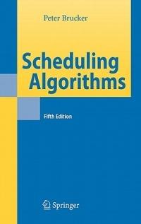 Scheduling Algorithms - Peter Brucker - cover