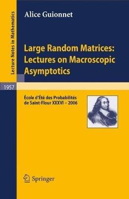 Large Random Matrices: Lectures on Macroscopic Asymptotics: École d'Été de Probabilités de Saint-Flour XXXVI – 2006 - Alice Guionnet - cover