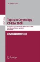 Topics in Cryptology – CT-RSA 2008: The Cryptographers' Track at the RSA Conference 2008, San Francisco, CA, USA, April 8-11, 2008, Proceedings - cover