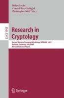 Research in Cryptology: Second Western European Workshop, WEWoRC 2007, Bochum, Germany, July 4-6, 2007, Revised Selected Papers - cover