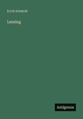 Lessing - Erich Schmidt - cover