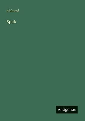 Spuk - Klabund - cover