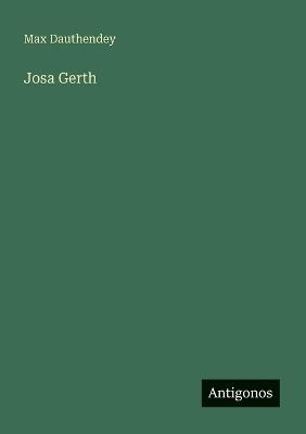 Josa Gerth - Max Dauthendey - cover